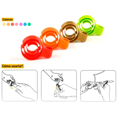 anillo plastico 3d play