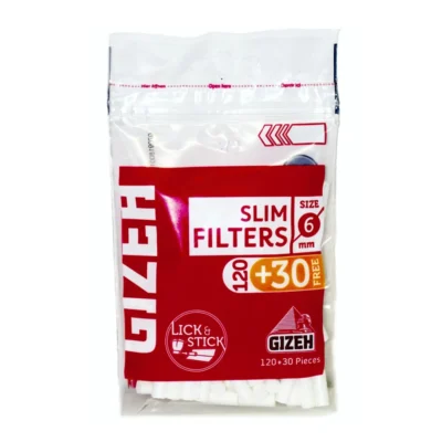 filtro tabaco gizeh slim 6mm xl