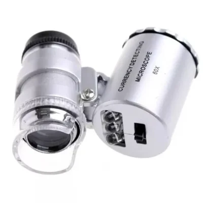 lupa bolsillo x60 aumento clip celu