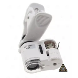 lupa bolsillo x60 aumento clip celu