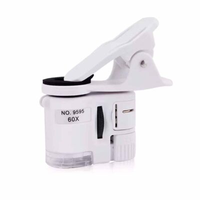lupa bolsillo x60 aumento clip celu