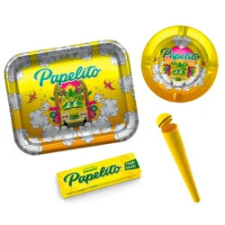 kit para regalar a un fumeta bandejita cenicero porta tucas y sedas